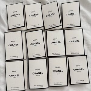 CHANEL 12 SAMPLES BEIGE CHANEL PARIS E D P 1.5 M L EACH